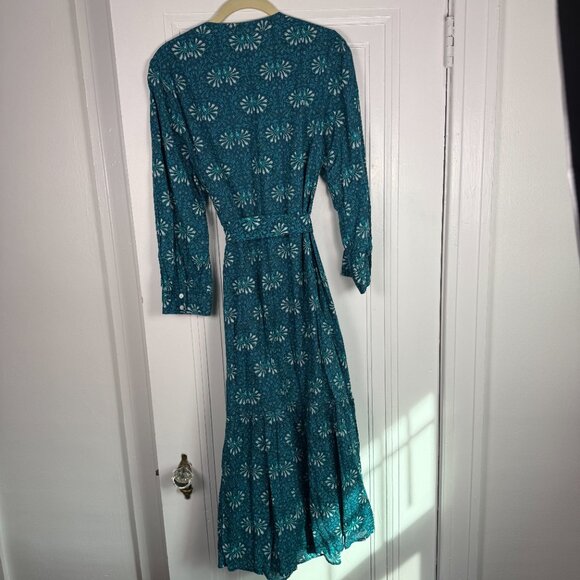 Pink City Prints Block-Print Maxi Dress – Size Large - Picture 6 of 7